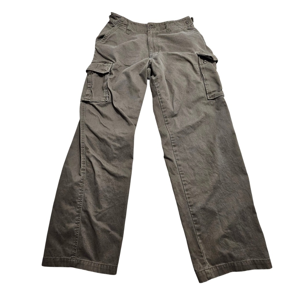 American Eagle Cargo Pants Mens 32x32 Brown Olive Drab Cotton Utility Trousers